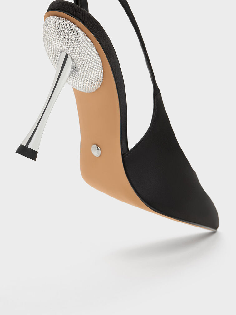 Demi Recycled Polyester Slingback Pumps, , hi-res