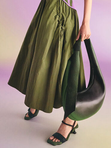 Toni Gradient Knotted Crescent Hobo Bag, Green, hi-res