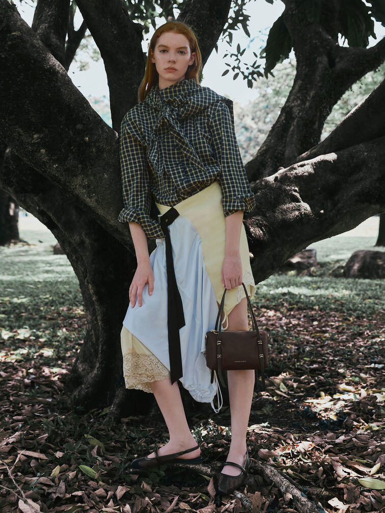 Mini Levy Nylon Shoulder Bag, Espresso Brown, hi-res