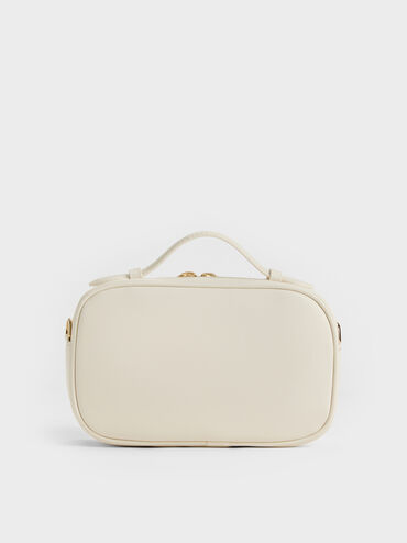 Azure Woven Crossbody Bag, Cream, hi-res