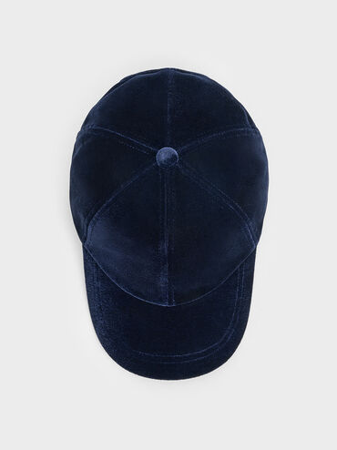 Velvet Cap, Dark Blue, hi-res