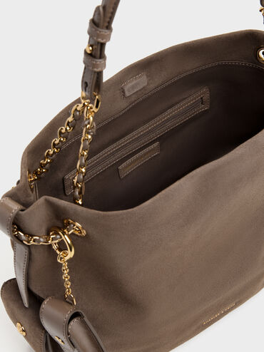 XL Lottie Side-Pocket Tote Bag, Stone Grey, hi-res