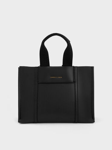 Mini Shalia Tote Bag, Black, hi-res