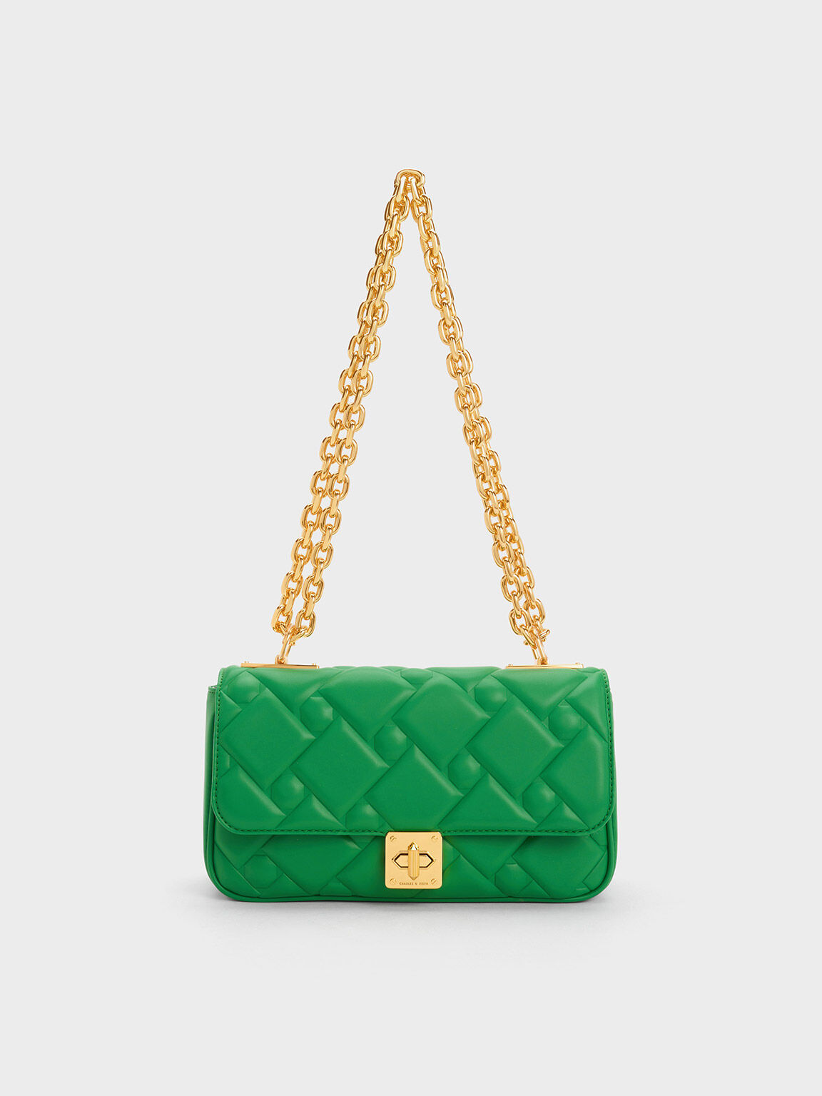 Green new arrivals quilted bag
