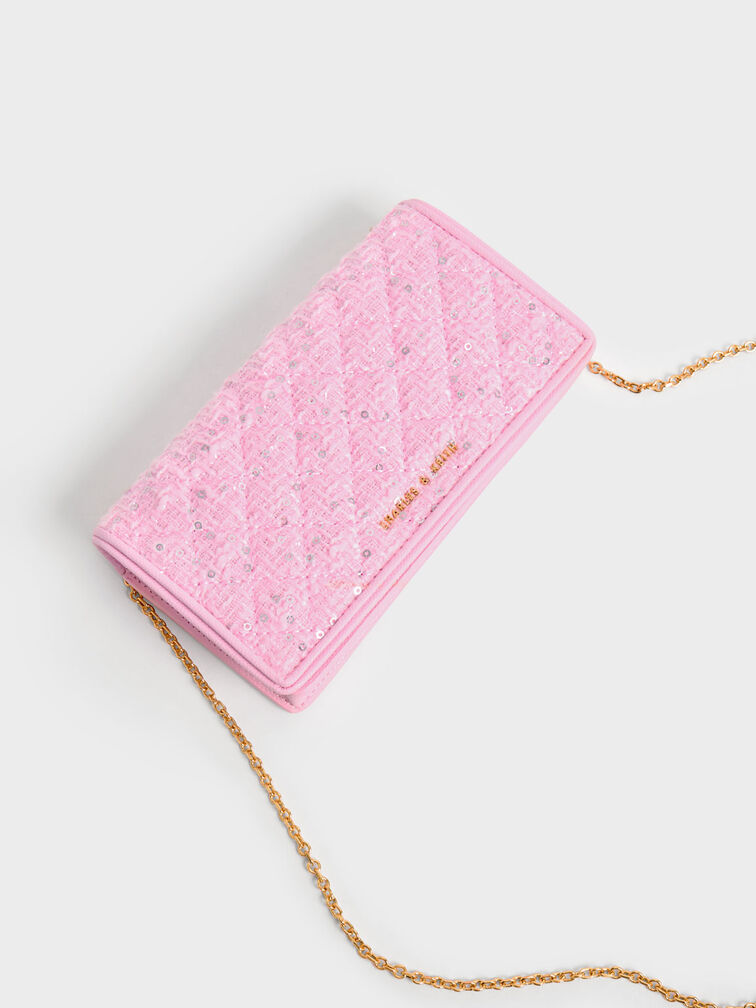 Tweed Quilted Pouch, , hi-res
