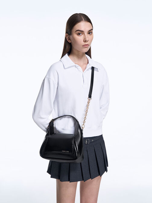 Buzz Front Flap Hobo Bag, , hi-res