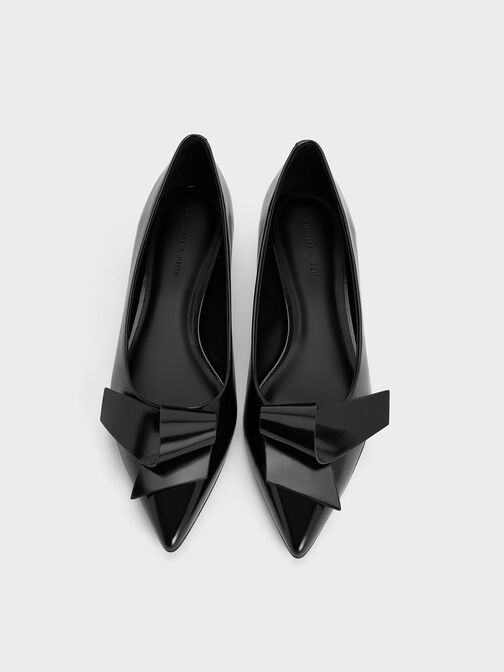 Sculptural Knot Pointed-Toe Flats, , hi-res
