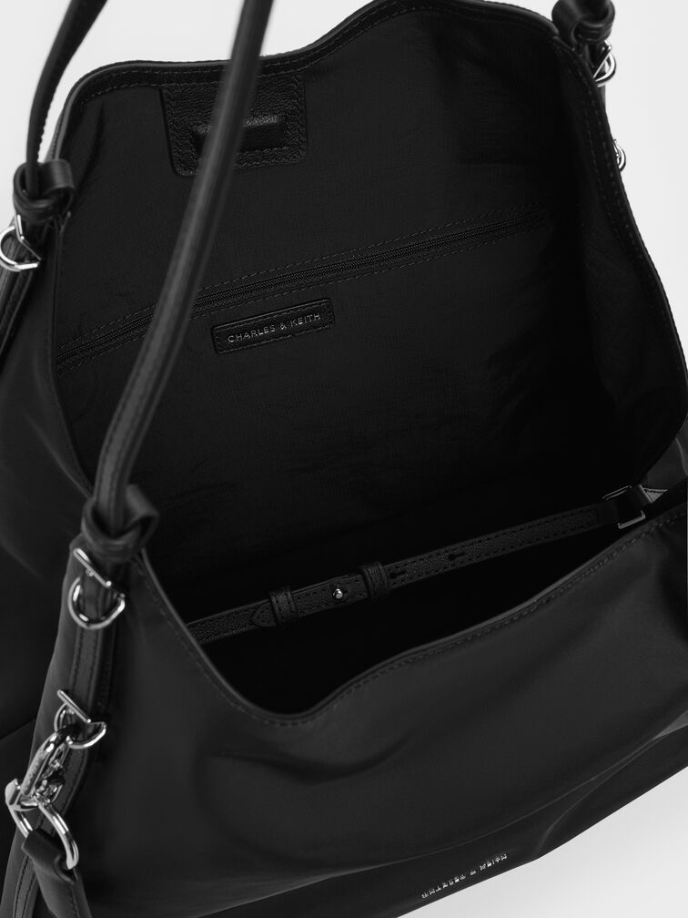 Levy Nylon Tote Bag, Noir, hi-res