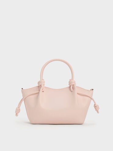 Sammie Knotted-Handle Tote Bag, Soft Pink, hi-res