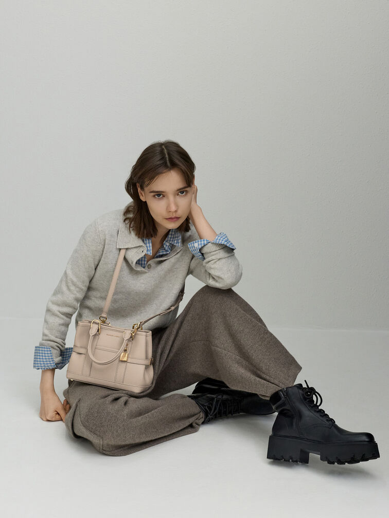 กระเป๋าโท้ทขนาดมินิรุ่น Scottie, สีโทป, hi-res