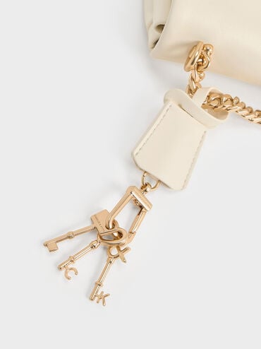 Mini Kerry Chain-Handle Crossbody Bag, Cream, hi-res