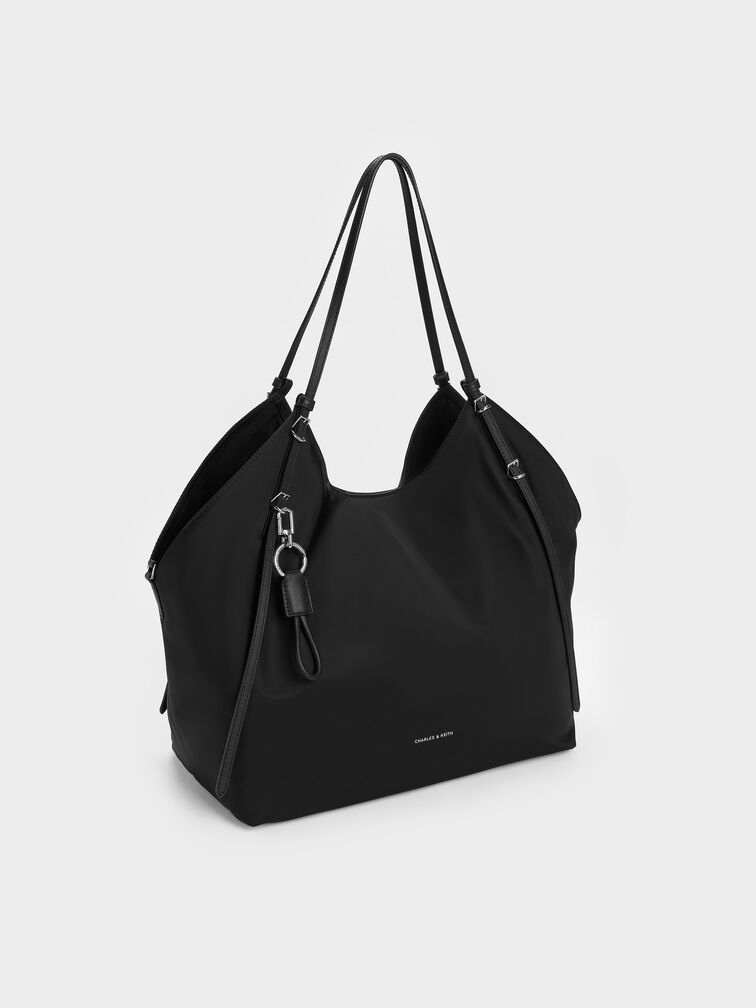 Levy Nylon Tote Bag, Noir, hi-res