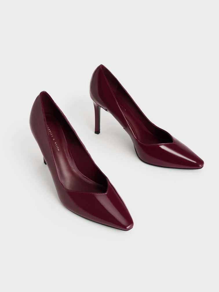 Tapered Square-Toe Pumps, , hi-res