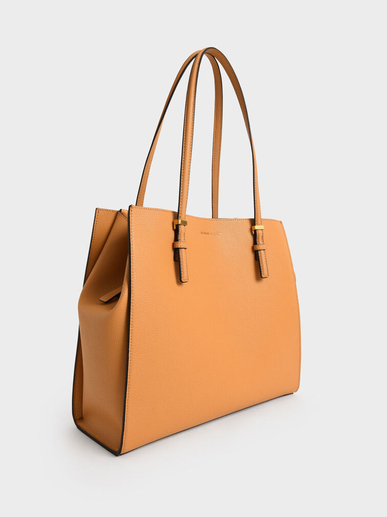 Large Double Handle Tote Bag, สีพัมพ์กิน, hi-res
