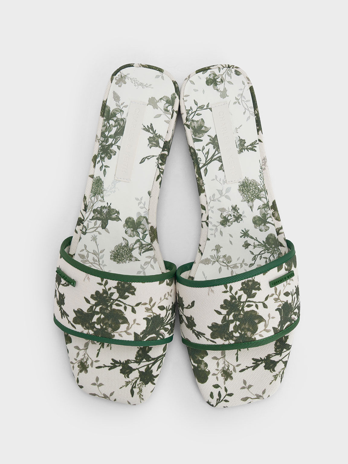 Floral slip on sandals sales