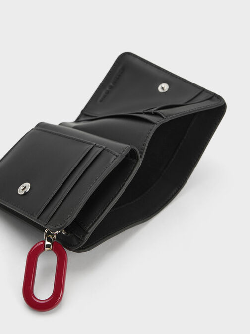 Oval Keychain Zip Wallet, , hi-res
