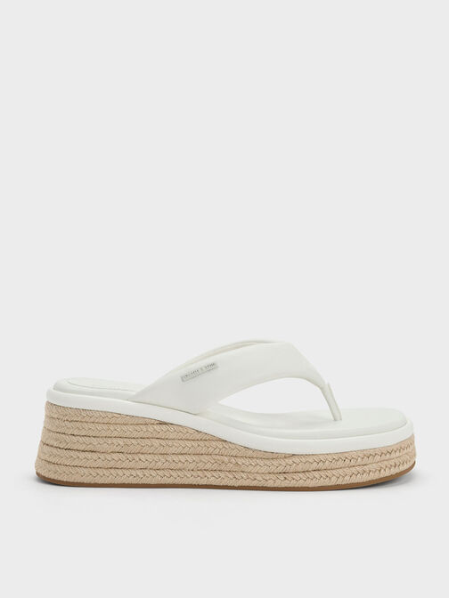 Espadrille Thong Sandals, , hi-res
