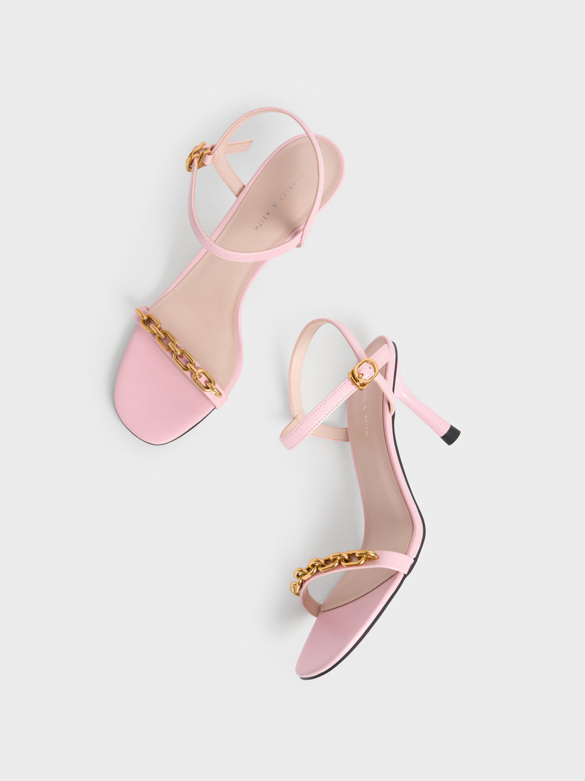 Baby pink heeled sandals new arrivals