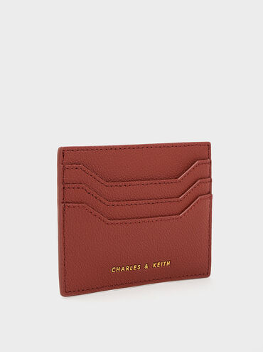 Multi-Slot Card Holder, สีมอคค่า, hi-res
