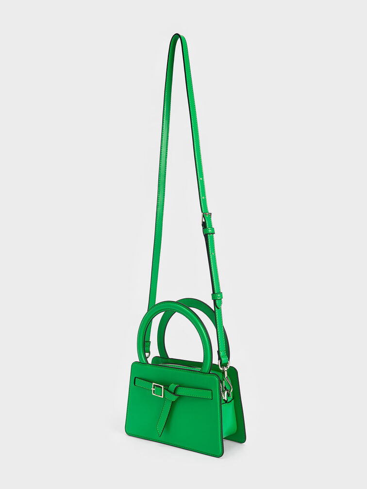 Belted Top Handle Bag, , hi-res