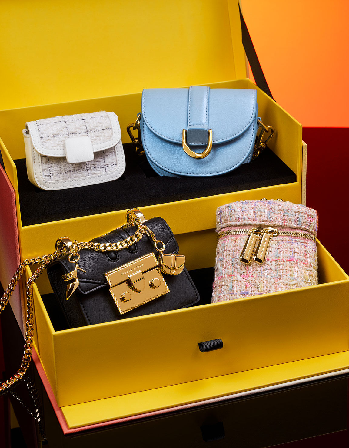 Charles & sale keith yellow bag