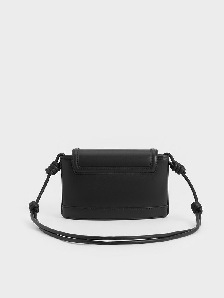Sabine Knotted-Strap Bag, Jet Black, hi-res