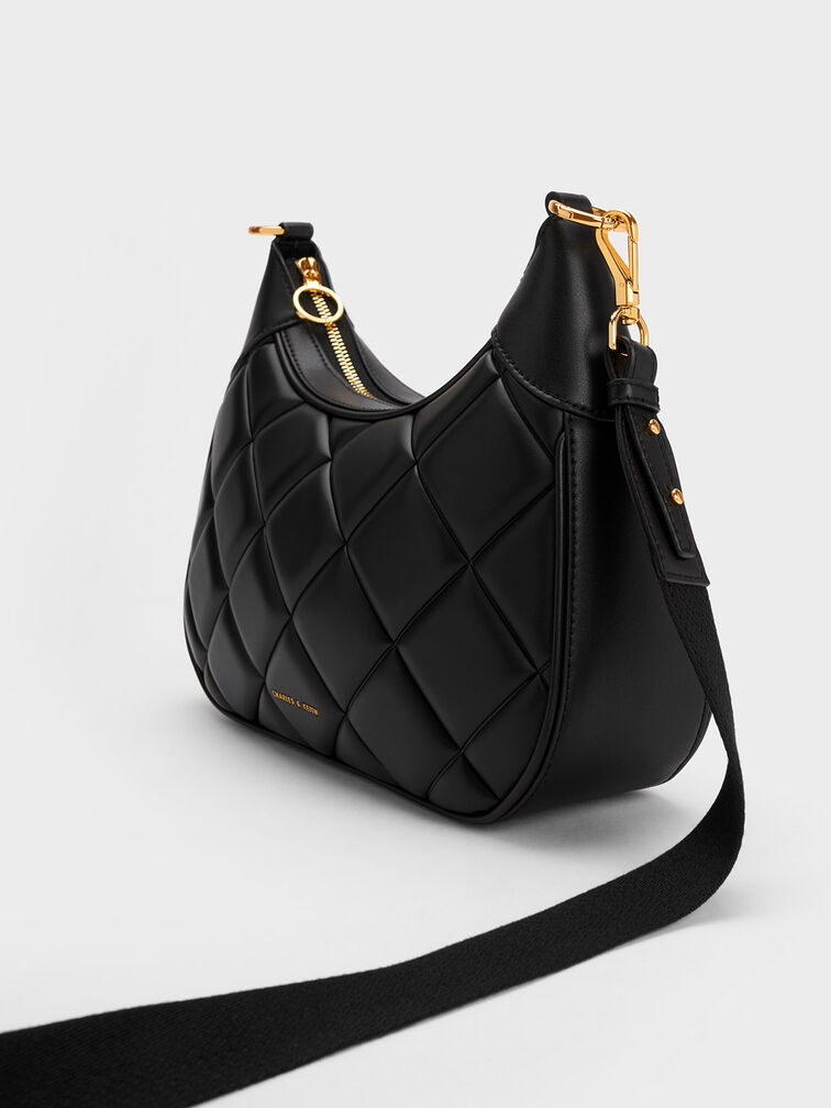 Alcott Large Scarf Chain-Link Quilted Bag, , hi-res