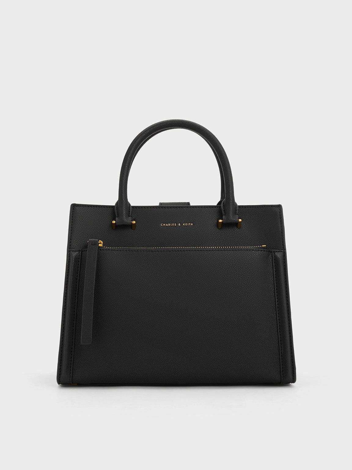 Charles and keith shop large structured tote bag