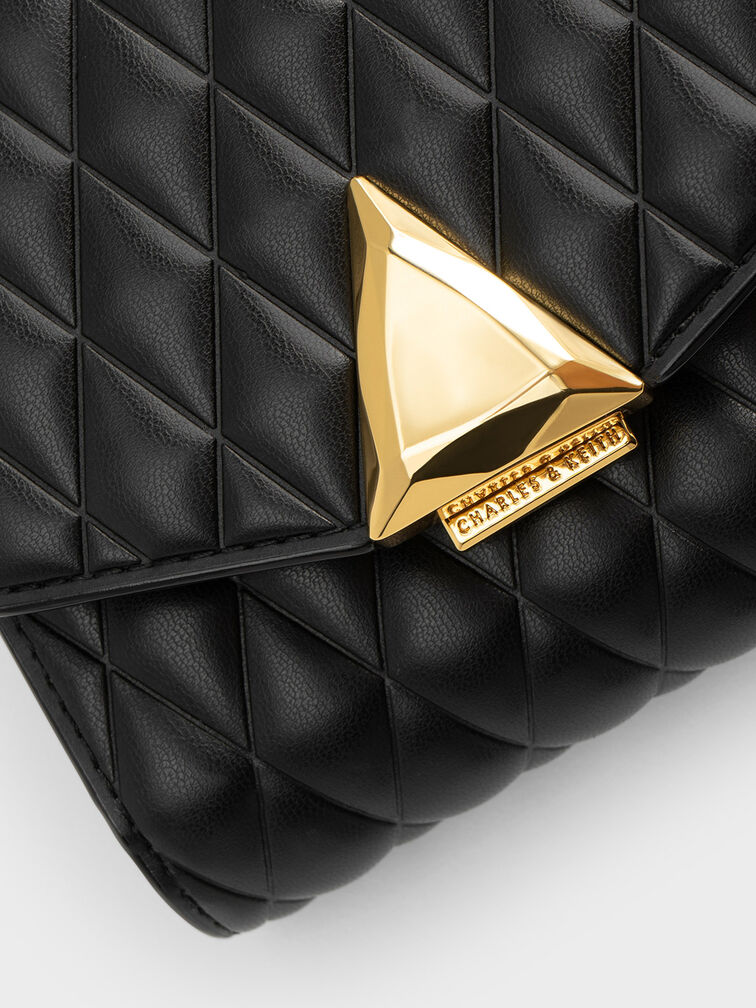 Quinlynn Metallic Accent Quilted Wallet, , hi-res