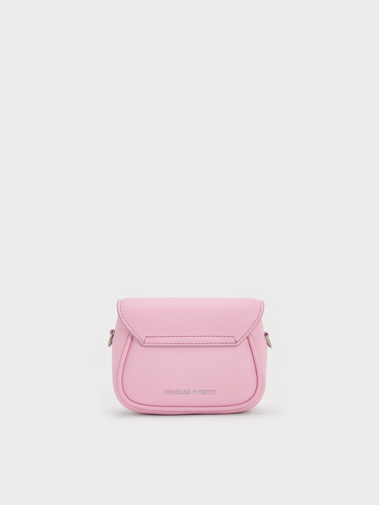 กระเป๋าคล้องข้อมือดีไซน์สายแบบผูกปมรุ่น Sammie, สีบับเบิ้ลกัมพิ้งค์, hi-res
