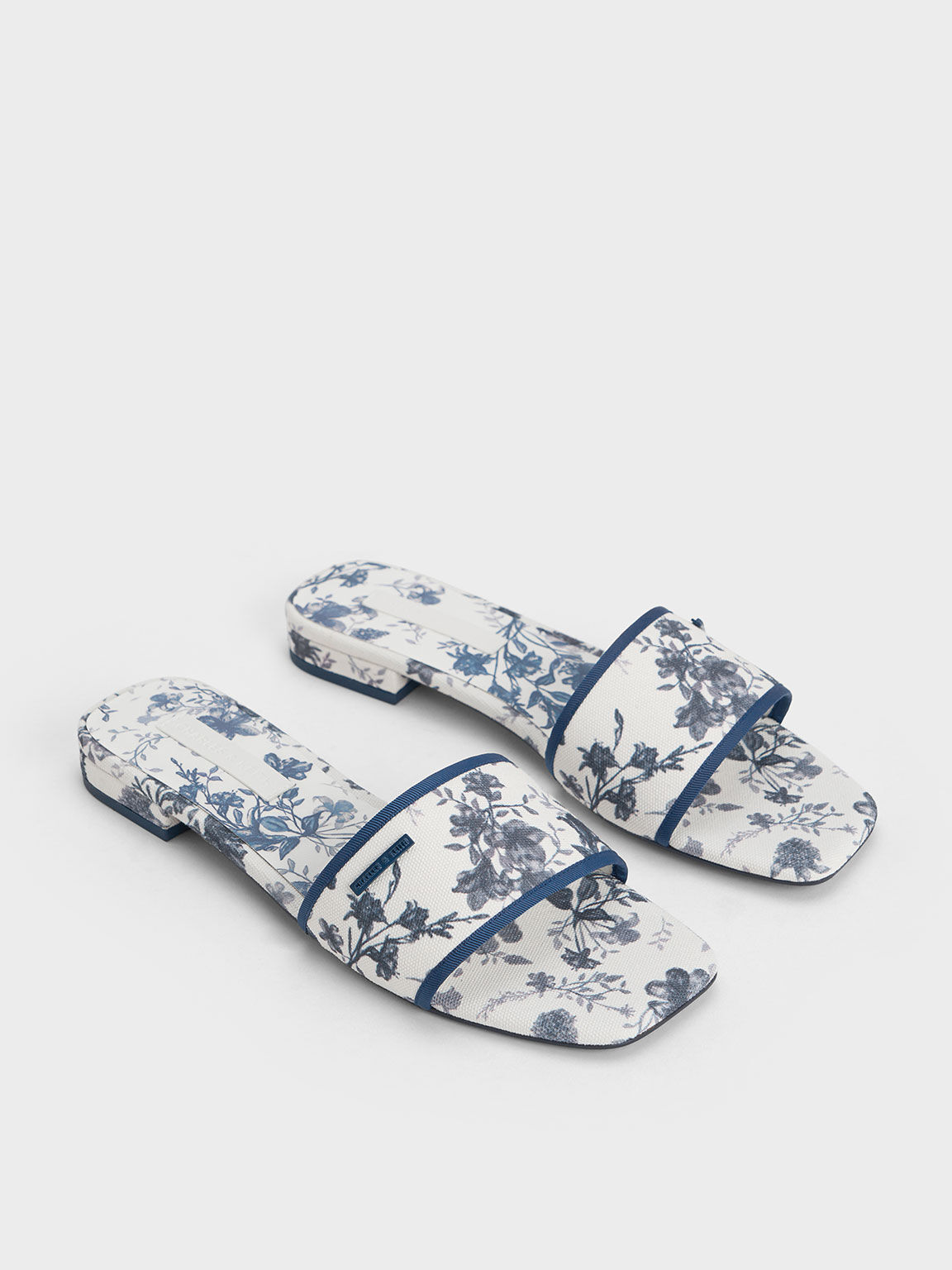 Blue floral sandals store