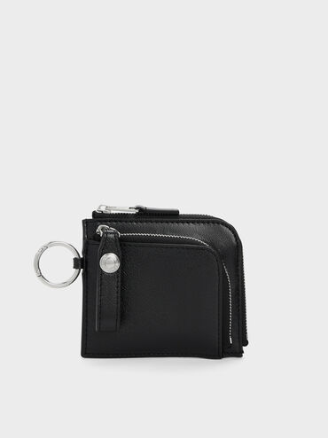Vega Zip-Around Pouch, Noir, hi-res