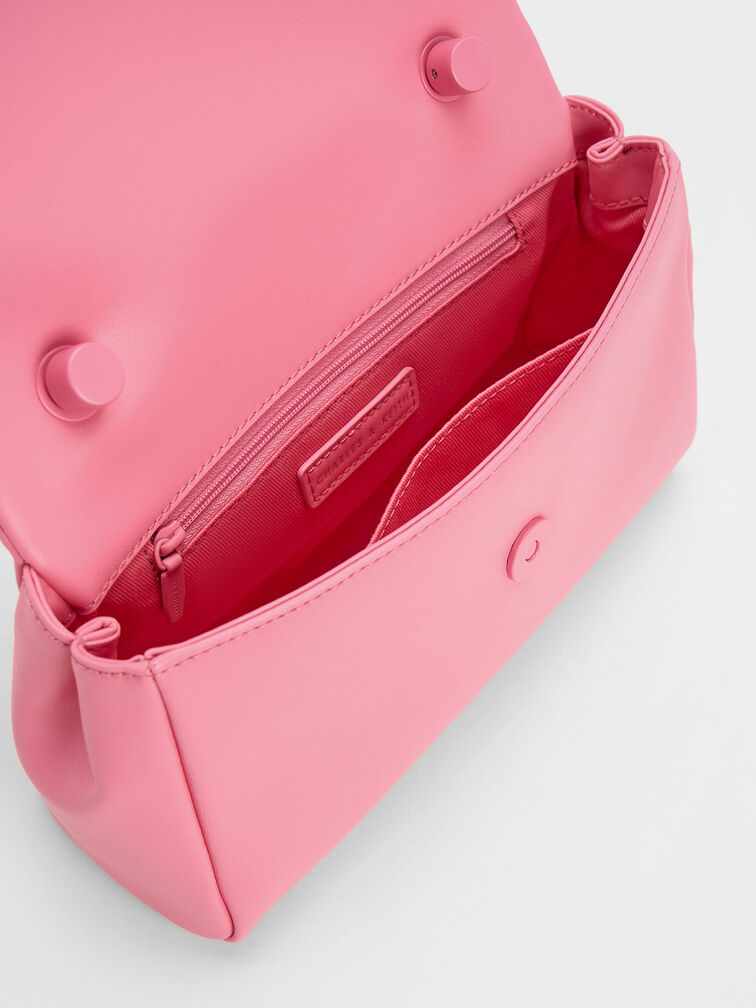 Curved Handle Shoulder Bag, , hi-res