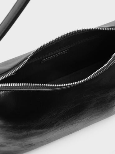 Atwood Chain Hobo Bag, Noir, hi-res