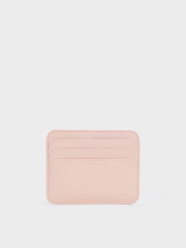 Cleo Quilted Card Holder, Soft Pink, hi-res