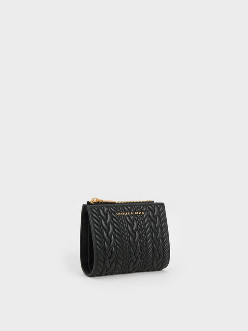 Apolline Textured Top-Zip Wallet, , hi-res