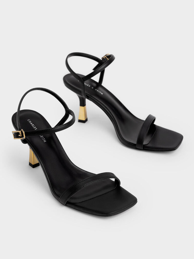 Ankle-Strap Heeled Sandals, , hi-res