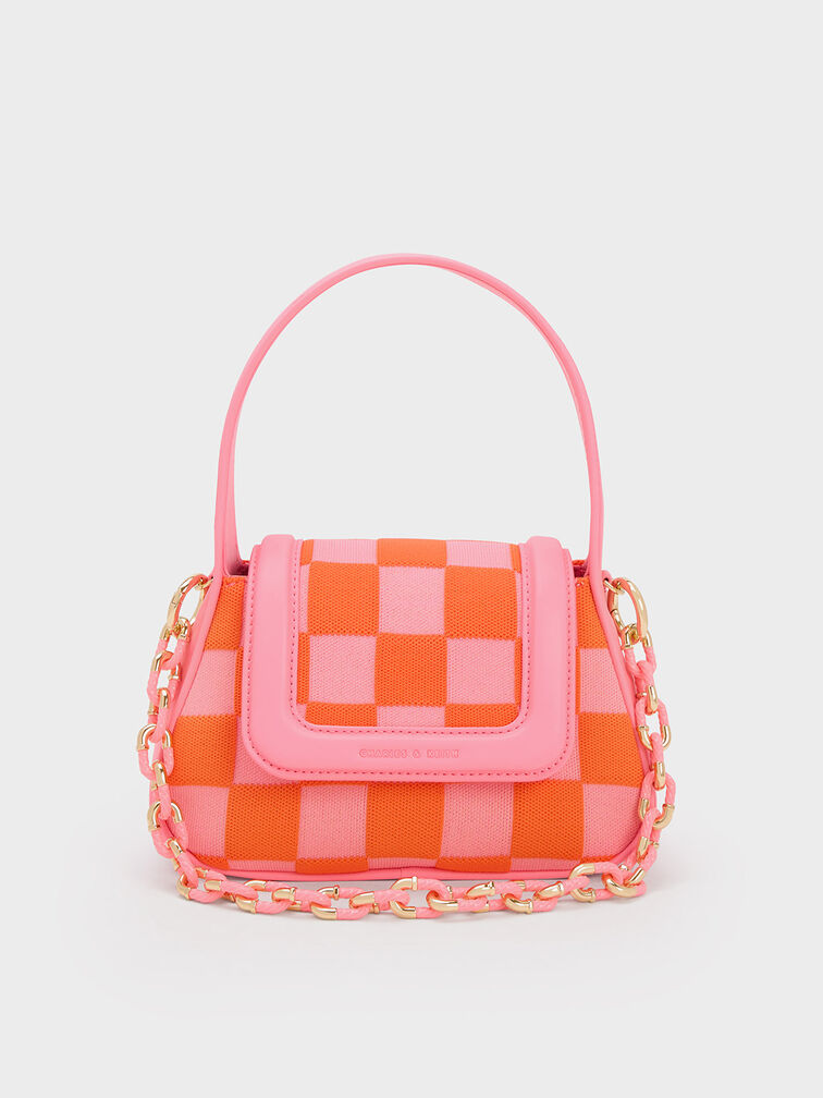 Shiloh Checkerboard Top Handle Bag, , hi-res