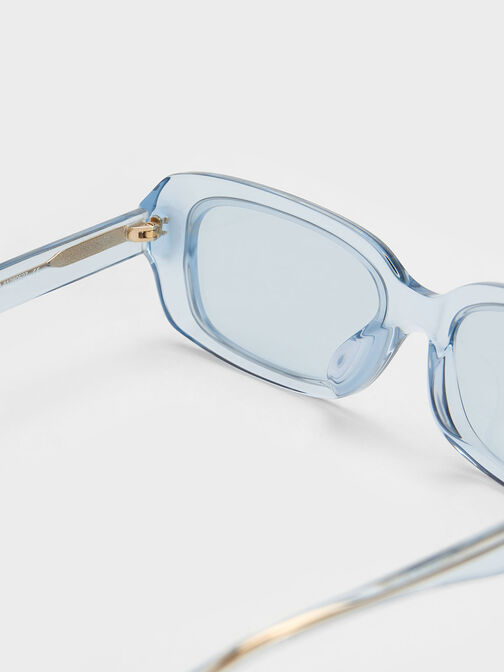 Rectangular Recycled Acetate Sunglasses, , hi-res