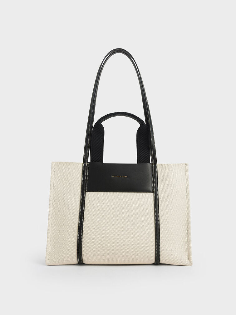 Shalia Canvas Tote Bag, Multi, hi-res