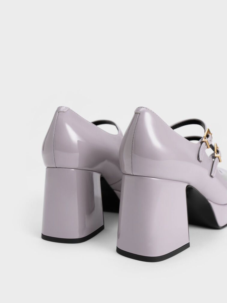 Patent Block Heel Mary Janes, , hi-res