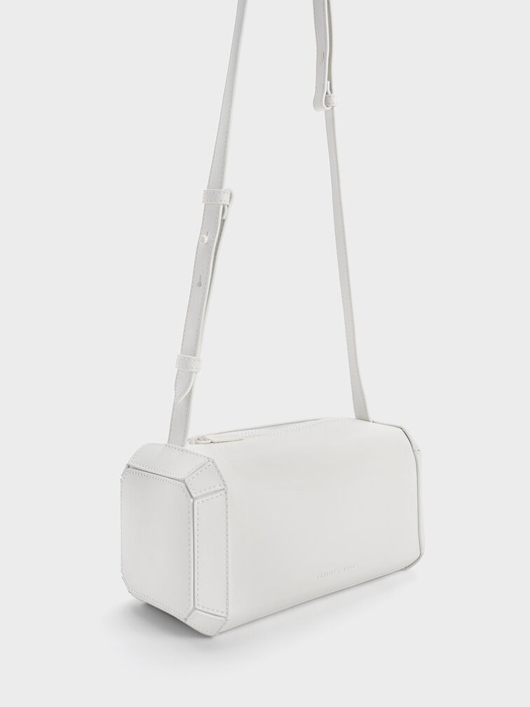 Geometric Boxy Shoulder Bag, , hi-res