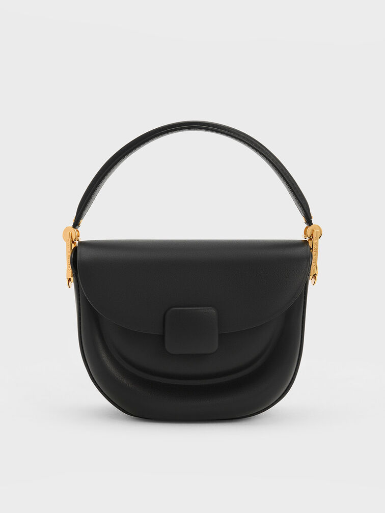 Koa Half-Moon Saddle Bag, Black, hi-res