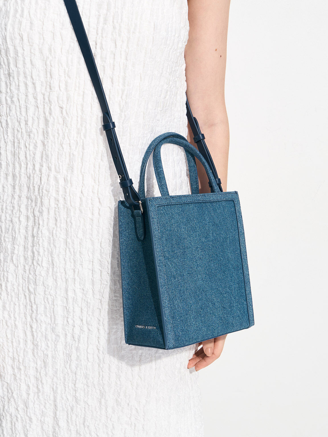 Charles and keith double handle tote bag top