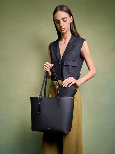 Beryl Tote Bag, Noir, hi-res