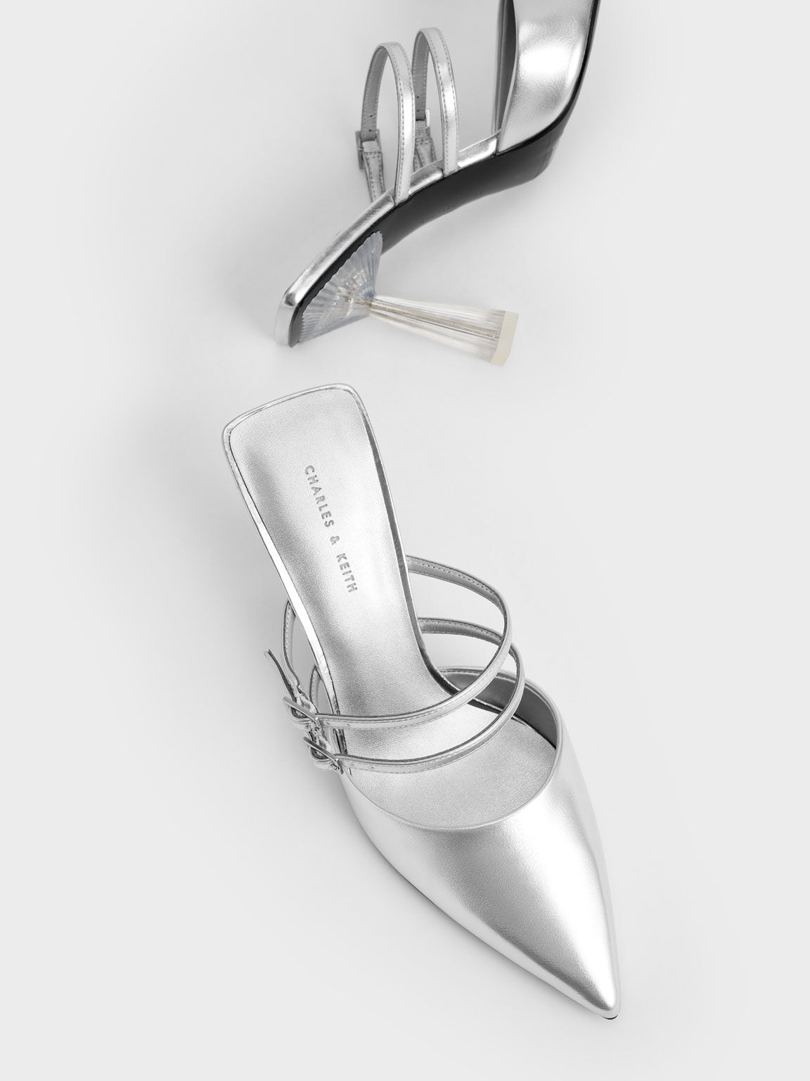Charles and discount keith silver shoes
