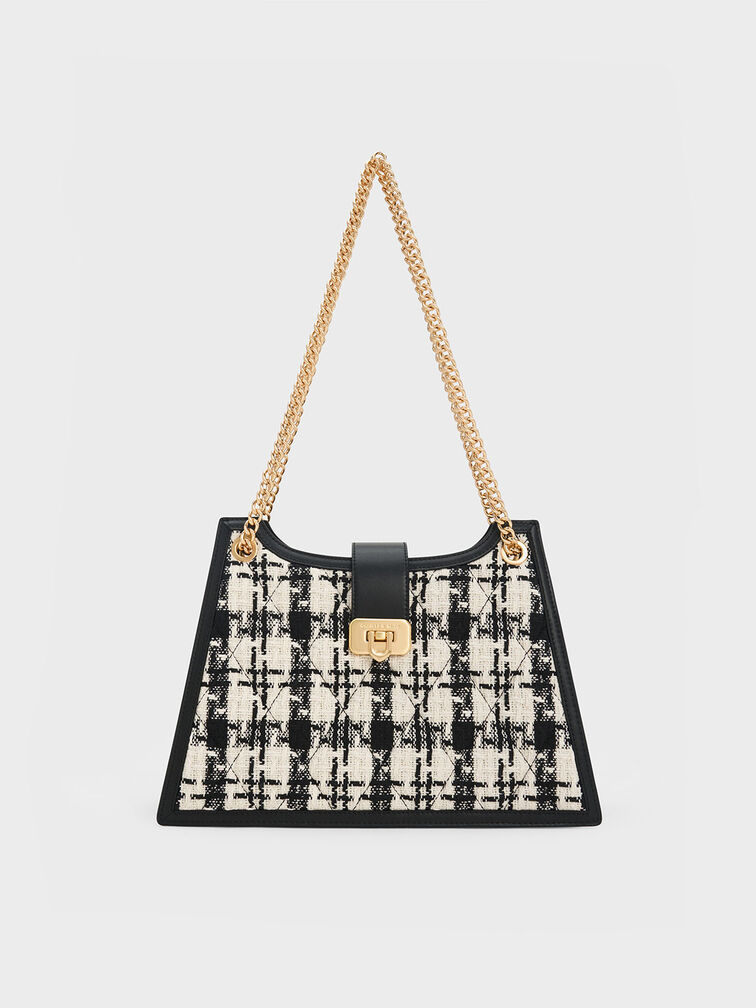 Cressida Tweed Trapeze Chain Bag, , hi-res