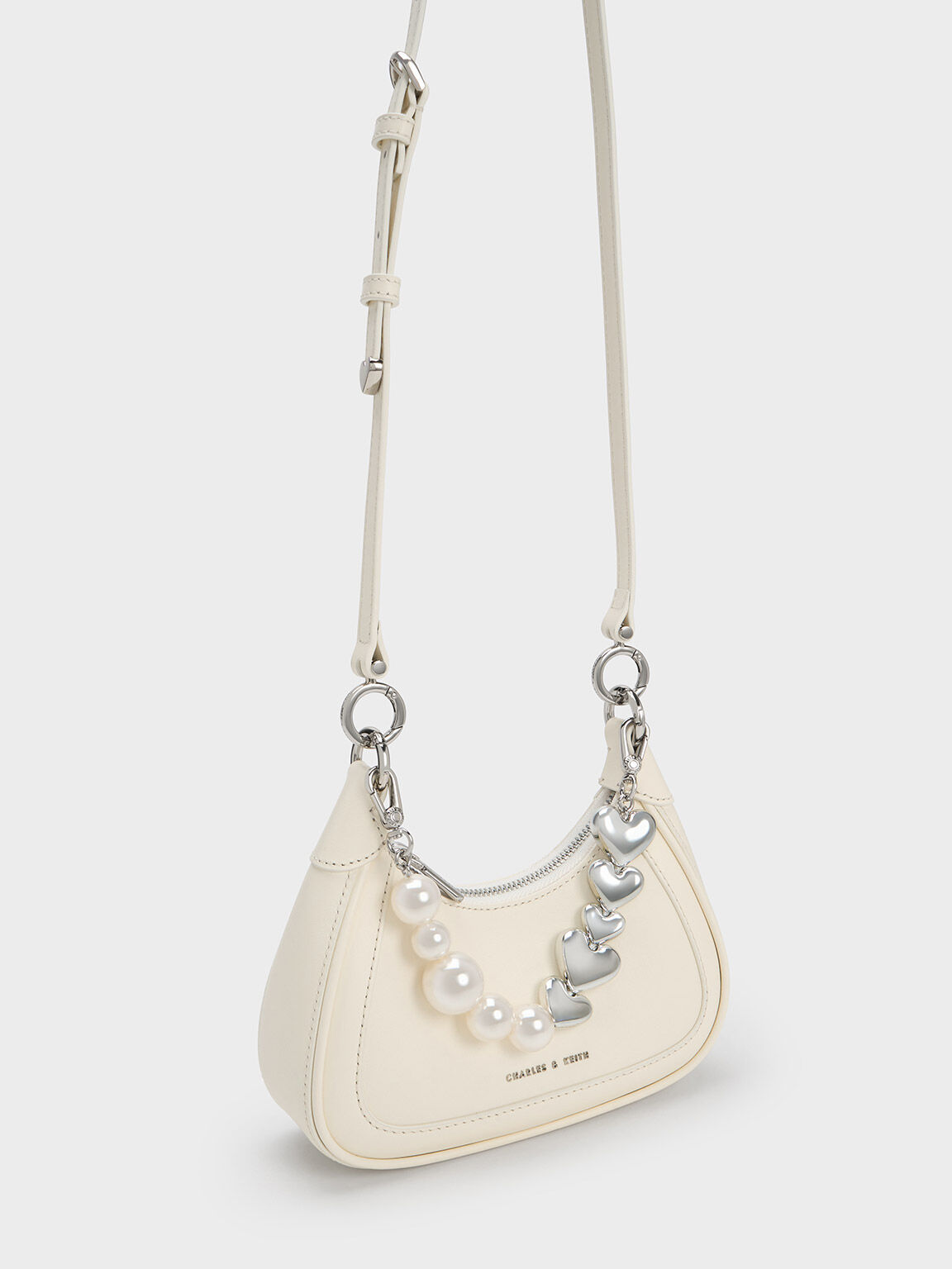 Gift Set Cream Mini Hobo Bag CHARLES KEITH TH