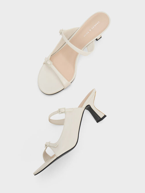 Double Strap Heeled Mules, , hi-res