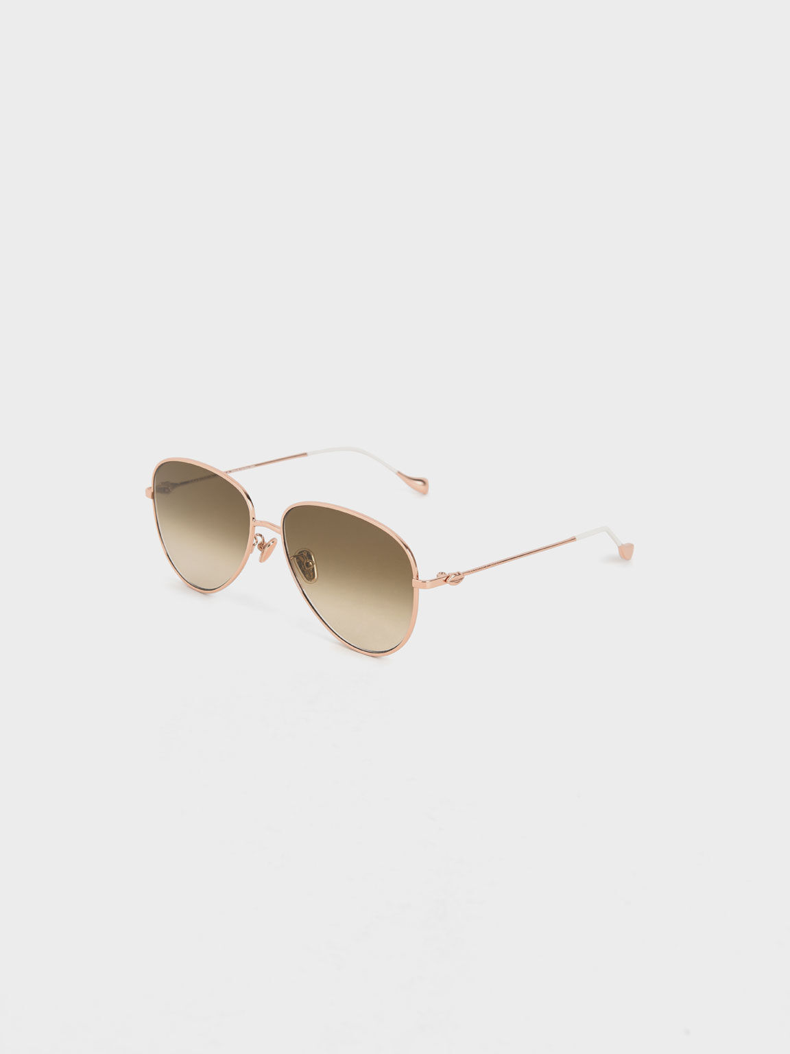 Aviator Sunglasses, Rose Gold, hi-res